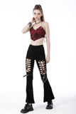 Mutant: Punk Rebel Cutout Decadent Bell-bottom Trousers