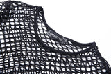 Miss Anarchy: Punk Fishnet Top Outerwear