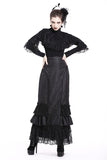 Country Lass: Modest Victorian Gothic Full sleeves Shirt