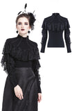 Country Lass: Modest Victorian Gothic Full sleeves Shirt