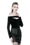 Divertissement - Punk Top with Bardot Neckline