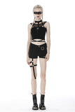 Lady Gangsta- Choker Neck Crop-top