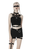 Lady Gangsta- Choker Neck Crop-top