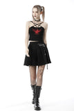 Skull Girl: Punk Star Strapped Halter Crop Top