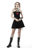 Skull Girl: Punk Star Strapped Halter Crop Top