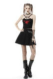 Skull Girl: Punk Star Strapped Halter Crop Top