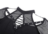 Gritty Glamour - Punk Cut-out Top