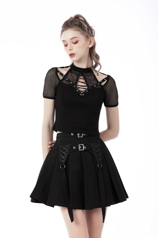 Gritty Glamour - Punk Cut-out Top