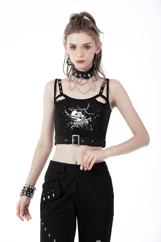 Leviathan: Punk Devil Fish Crop-top