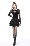 Miss Marauder: Punk Fishnet Sleeves Top