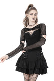 Miss Marauder: Punk Fishnet Sleeves Top