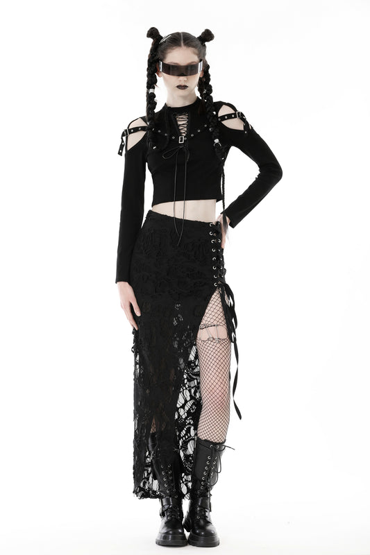 None The Better: Punk Decadent Cutout Top