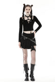 Land Pirate: Punk Square Neck Choker Crop Top