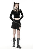 Land Pirate: Punk Square Neck Choker Crop Top