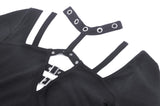 Land Pirate: Punk Square Neck Choker Crop Top