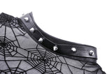 Princess Tarantula - Punk Mesh Top with Spiderweb Print