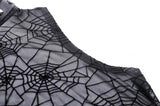 Princess Tarantula - Punk Mesh Top with Spiderweb Print