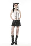 Creepy Kerli- Gothic Black and White Blouse