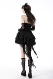 Love You To Death - Gothic Corset with Swallowtail