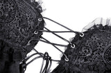 Love You To Death - Gothic Corset with Swallowtail