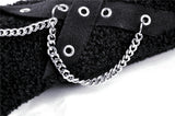 Comet Gain - Gothic Plush Gloves with Chain and Charms