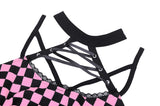 Straight Edge - Punk Checkered Crop Top