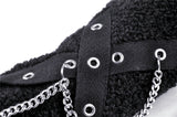 Comet Gain - Gothic Plush Gloves with Chain and Charms